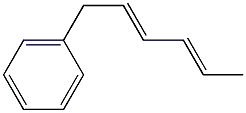 (2E,4E)-1-Phenyl-2,4-hexadiene Struktur