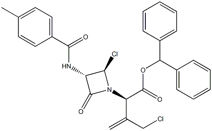 (2R)-3-Chloromethyl-2-[(3S,4R)-4-chloro-2-oxo-3-(p-toluoylamino)azetidin-1-yl]-3-butenoic acid diphenylmethyl ester