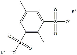 2,5-Dimethyl-1,3-benzenedisulfonic acid dipotassium salt Structure