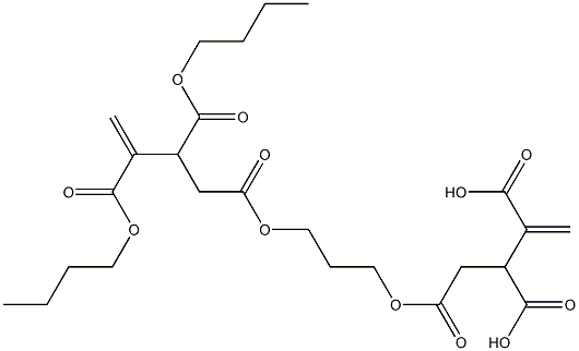 4,4'-[1,3-Propanediylbis(oxycarbonyl)]bis(1-butene-2,3-dicarboxylic acid dibutyl) ester,,结构式