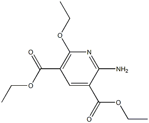 2-Amino-6-ethoxypyridine-3,5-dicarboxylic acid diethyl ester Structure