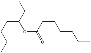 (-)-Heptanoic acid (S)-1-ethylpentyl ester Structure
