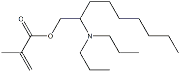 メタクリル酸2-(ジプロピルアミノ)ノニル 化学構造式