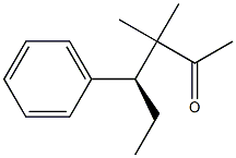 [S,(-)]-3,3-Dimethyl-4-phenyl-2-hexanone 结构式