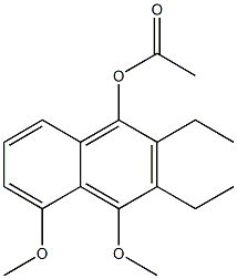 1-Acetoxy-2-ethyl-3-ethyl-4-methoxy-5-methoxynaphthalene