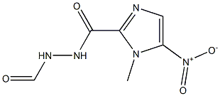1-メチル-5-ニトロ-1H-イミダゾール-2-カルボン酸-N2-ホルミルヒドラジド 化学構造式