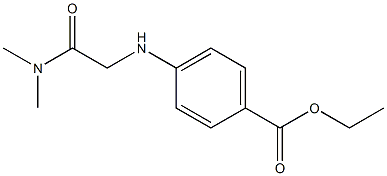 p-[(Dimethylcarbamoylmethyl)amino]benzoic acid ethyl ester Structure