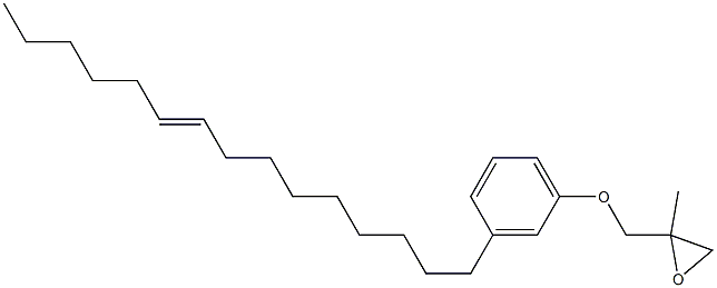 3-(9-Pentadecenyl)phenyl 2-methylglycidyl ether 结构式