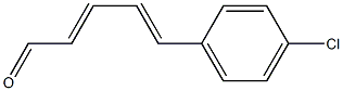 (2E,4E)-5-(4-Chlorophenyl)-2,4-pentadien-1-al Struktur
