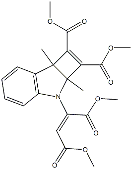 2-[[2a,7b-Dihydro-2a,7b-dimethyl-1,2-bis(methoxycarbonyl)-3H-cyclobut[b]indol]-3-yl]maleic acid dimethyl ester Structure