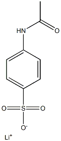 4-Acetylaminobenzenesulfonic acid lithium salt Structure