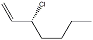 [R,(-)]-3-Chloro-1-heptene Structure