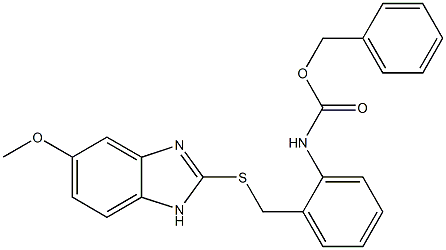  5-Methoxy-2-[[2-[[(benzyloxy)carbonyl]amino]benzyl]thio]-1H-benzimidazole