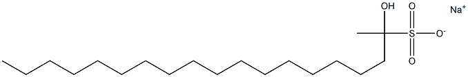  2-Hydroxynonadecane-2-sulfonic acid sodium salt