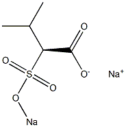 [S,(+)]-3-Methyl-2-(sodiosulfo)butyric acid sodium salt Struktur