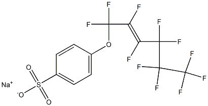 4-[(Undecafluoro-2-hexenyl)oxy]benzenesulfonic acid sodium salt Structure