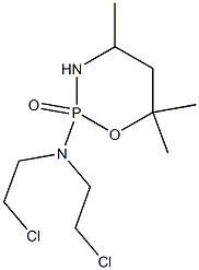 Tetrahydro-2-[bis(2-chloroethyl)amino]-4,6,6-trimethyl-2H-1,3,2-oxazaphosphorine 2-oxide Structure