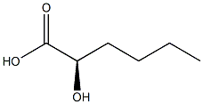 (R)-2-ヒドロキシカプロン酸 化学構造式