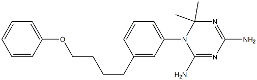  1-[3-(4-Phenoxybutyl)phenyl]-2,2-dimethyl-4,6-diamino-1,2-dihydro-1,3,5-triazine