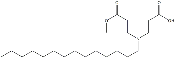 3,3'-Tetradecyliminobis(propionic acid methyl) ester Structure