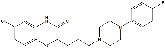 2-[3-[4-(4-Fluorophenyl)piperazin-1-yl]propyl]-6-chloro-2H-1,4-benzoxazin-3(4H)-one Structure