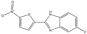 5-Fluoro-2-(5-nitro-2-furanyl)-1H-benzimidazole Structure
