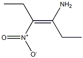(E)-3-Amino-4-nitro-3-hexene Struktur