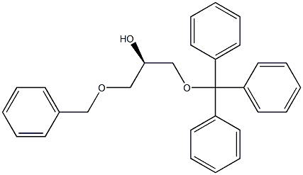 [R,(+)]-1-(Benzyloxy)-3-(triphenylmethyloxy)-2-propanol 结构式