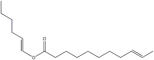 9-Undecenoic acid 1-hexenyl ester Struktur