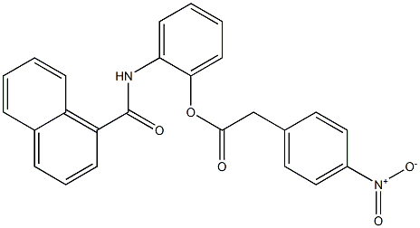  4-Nitrobenzeneacetic acid 2-(1-naphthoylamino)phenyl ester