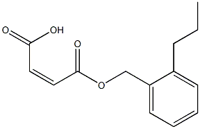 Maleic acid hydrogen 1-(o-propylbenzyl) ester Struktur