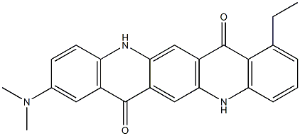  2-(Dimethylamino)-8-ethyl-5,12-dihydroquino[2,3-b]acridine-7,14-dione