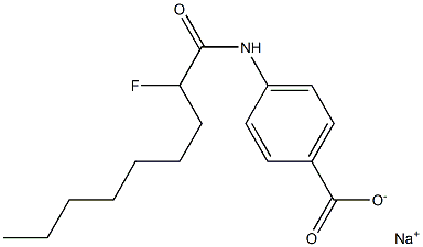 4-[(2-Fluorononanoyl)amino]benzenecarboxylic acid sodium salt
