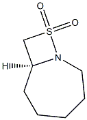 (7S)-1-アザ-9-チアビシクロ[5.2.0]ノナン9,9-ジオキシド 化学構造式