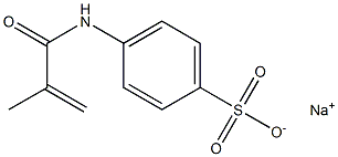 4-(Methacryloylamino)benzenesulfonic acid sodium salt Struktur