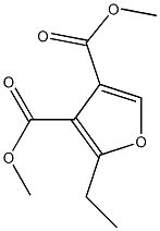 2-Ethylfuran-3,4-dicarboxylic acid dimethyl ester Struktur
