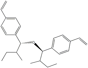 (-)-[(R)-sec-Butyl]p-vinylbenzyl ether Struktur