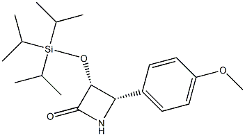 [3R,4S,(+)]-3-(Triisopropylsiloxy)-4-(4-methoxyphenyl)azetidine-2-one