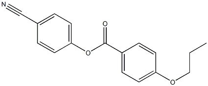 p-Propoxybenzoic acid p-cyanophenyl ester Structure