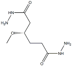 [S,(-)]-3-Methoxyhexanedioic acid dihydrazide Struktur