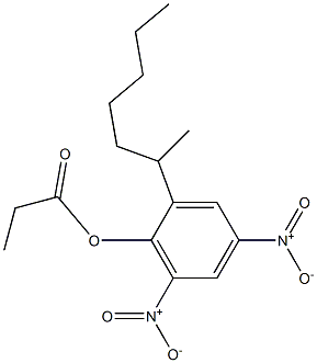 Propionic acid 2-(1-methylhexyl)-4,6-dinitrophenyl ester