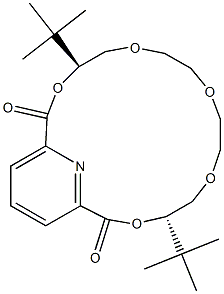 [4S,14S,(+)]-4,14-Di-tert-butyl-3,6,9,12,15-pentaoxa-21-azabicyclo[15.3.1]henicosa-1(21),17,19-triene-2,16-dione|