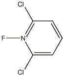 1-Fluoro-2,6-dichloropyridinium 结构式