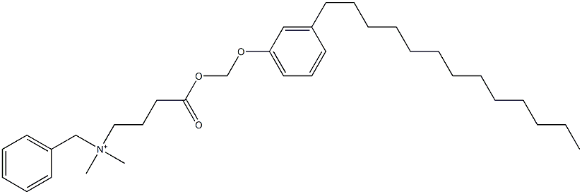 N,N-Dimethyl-N-benzyl-N-[3-[[(3-tridecylphenyloxy)methyl]oxycarbonyl]propyl]aminium|
