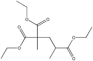 2,2,4-Pentanetricarboxylic acid triethyl ester Struktur
