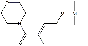 4-[(E)-2-Methyl-1-methylene-4-[(trimethylsilyl)oxy]-2-butenyl]morpholine|