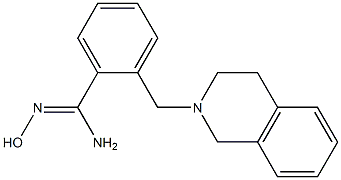 2-[(1,2,3,4-Tetrahydroisoquinolin)-2-ylmethyl]benzamide oxime Structure