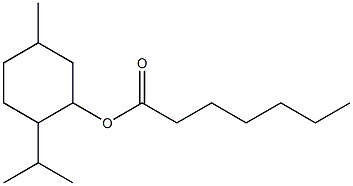 5-Methyl-2-(1-methylethyl)cyclohexanol heptanoate Structure