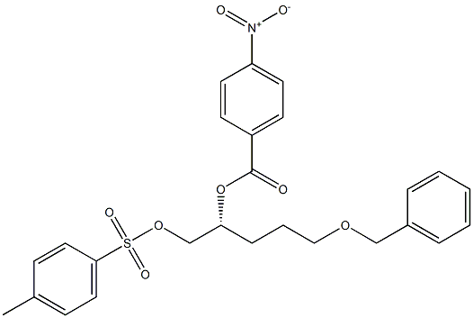 [R,(-)]-5-Benzyloxy-1,2-pentanediol 1-(p-toluenesulfonate)2-(p-nitrobenzoate) Structure
