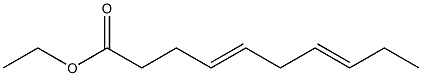 4,7-Decadienoic acid ethyl ester Structure